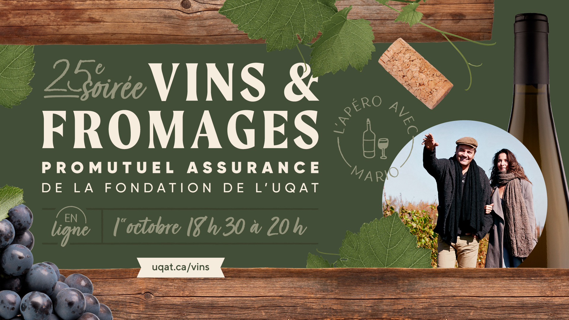 La Fondation de l’UQAT propose l’Apéro avec Mario