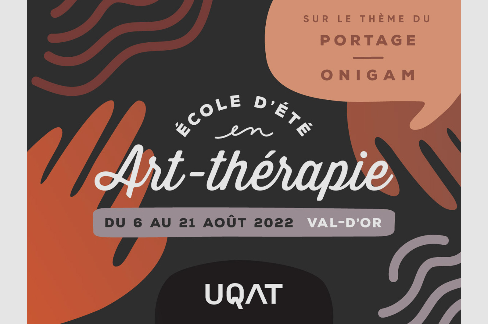 Retour aux sources et expérience immersive unique pour l'École d'été en art-thérapie 2022 de l'UQAT