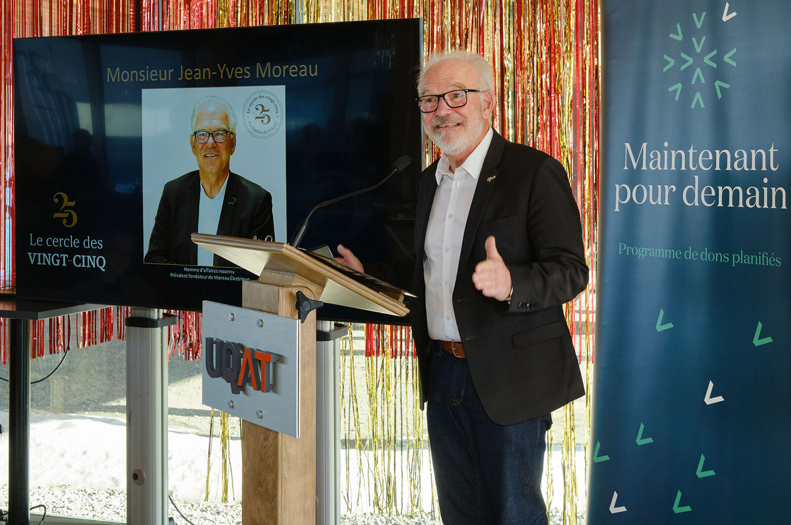 Développement régional et éducation : un don exceptionnel de 500 000 $ de Jean-Yves Moreau à la Fondation de l’UQAT