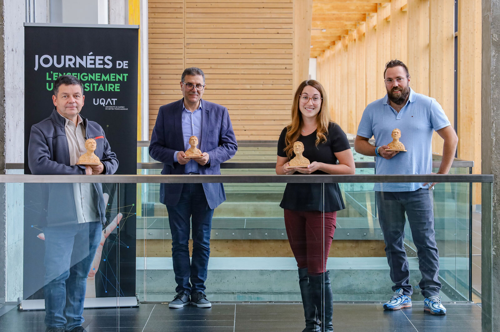 Deuxièmes Journées de l’enseignement universitaire : l’excellence de l’enseignement de quatre membres du corps enseignant de l’UQAT est soulignée