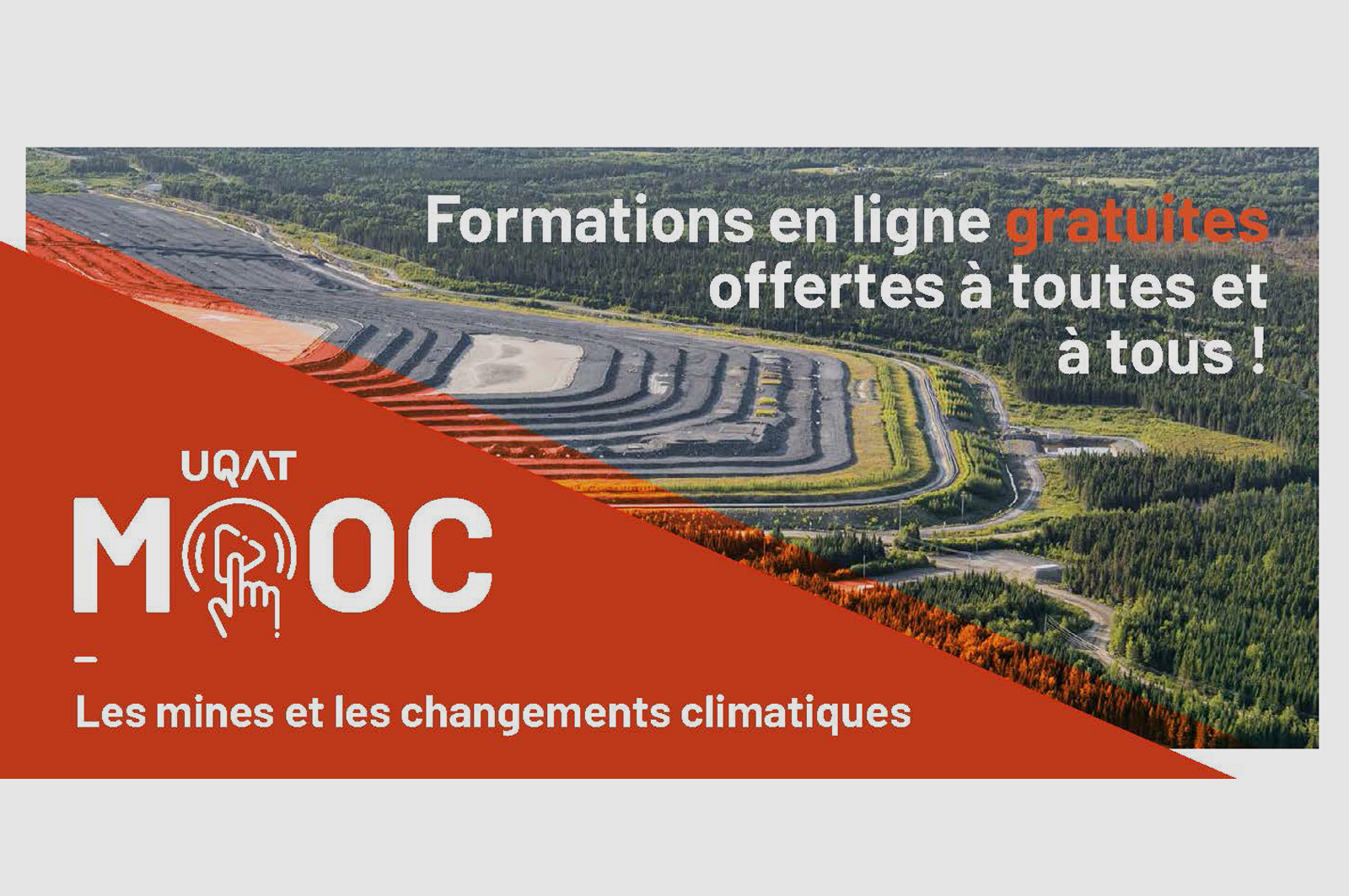 Une première  formation en ligne <em>MOOC</em> sur les mines et les changements climatiques  avec l'UQAT