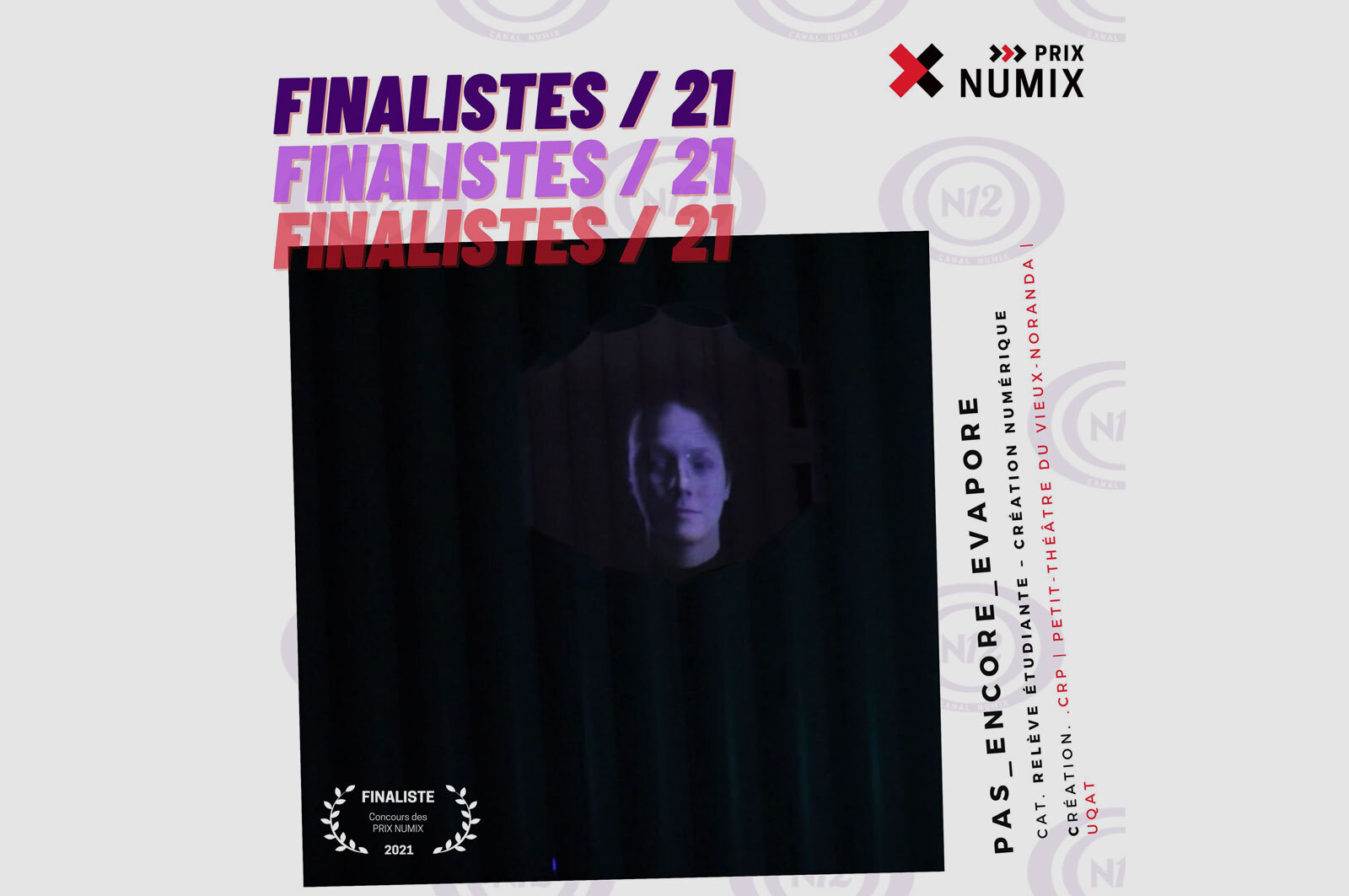 Une équipe en création  et nouveaux médias de l'UQAT remporte le Prix NUMIX pour la relève  étudiante pour une deuxième année consécutive