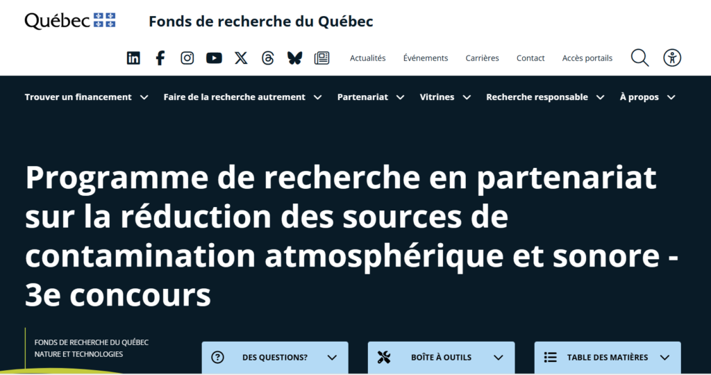 Programme FRQ MELCCFP