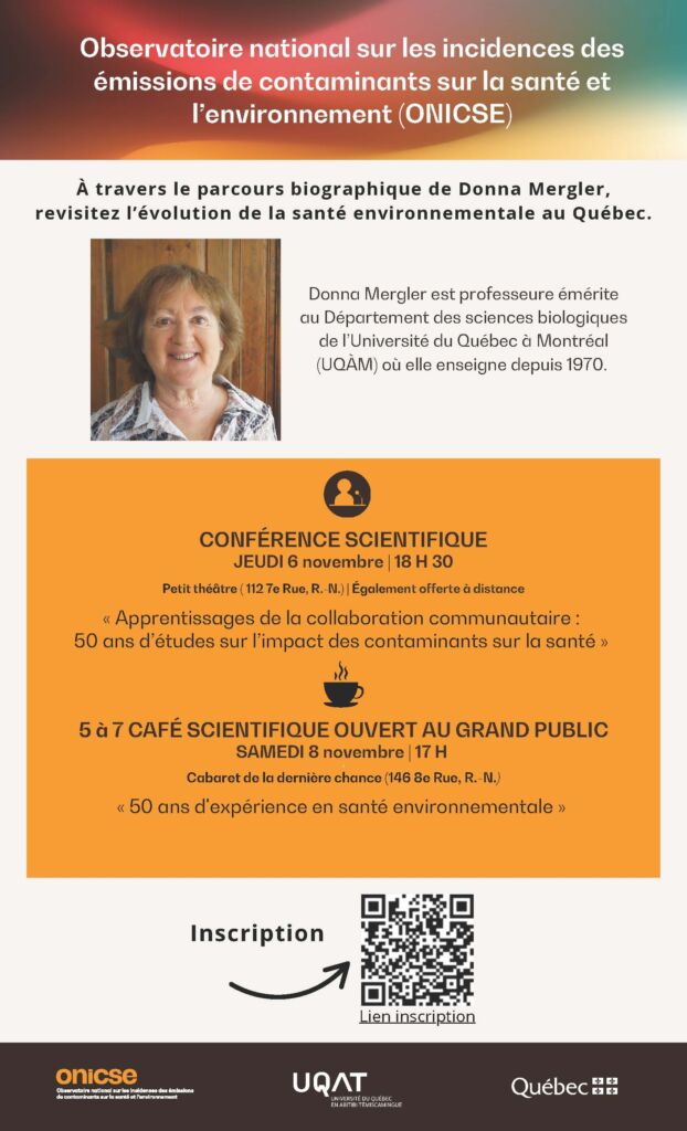 Affiche Conférence ONICSE Donna Mergler nov2025