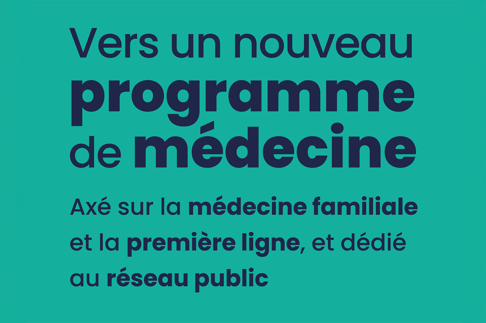 Vers un programme de médecine ancré en Abitibi-Témiscamingue, au service de l'Abitibi-Témiscamingue